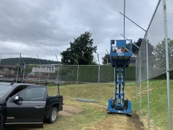 baseball chain link fence