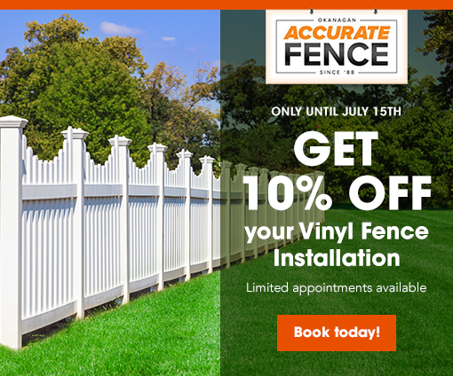Vinyl fence install promotion