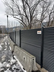 Corrugated metal fence steel posts Vernon North Okanagan