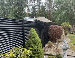 Corrugated metal fencing Vernon BC and Okanagan