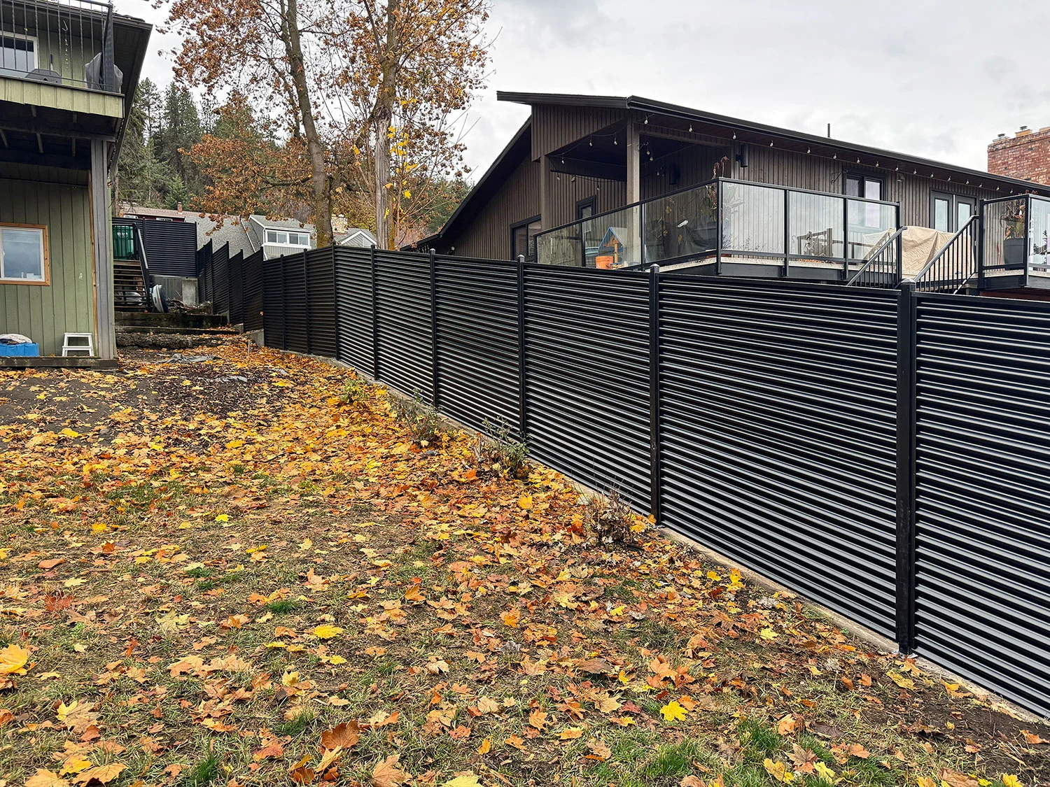 Corrugated metal fencing Shuswap BC
